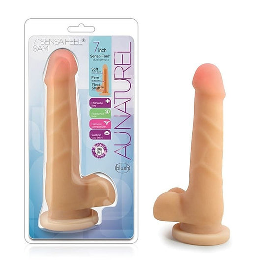 Au Naturel Sam Realistic Dong 7 Inch by Blush Novelties - Realistic Dildos