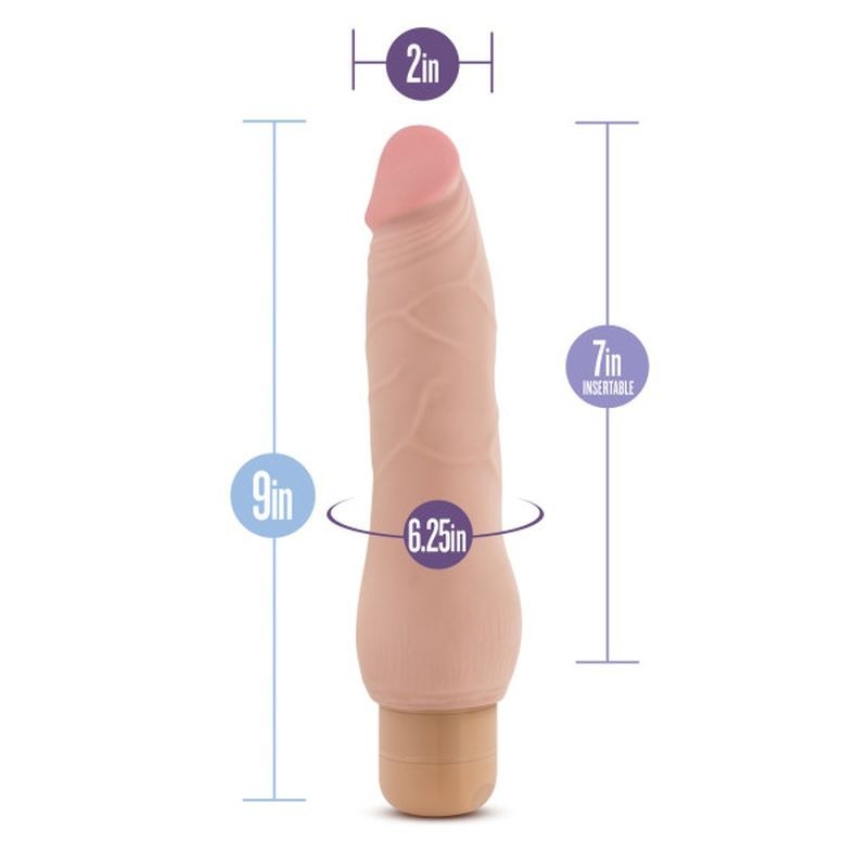 Au Naturel Fabien Vibrating Dildo by Blush Novelties - Vibrating Dildos