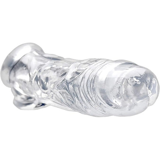 Size Matters Realistic Clear Penis Enhancer and Ball Stretcher - Penis Sleeves and Extenders
