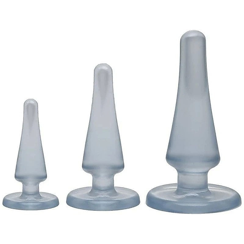 Crystal Jellies Anal Initiation Butt Plug Kit by Doc Johnson - Butt Plugs
