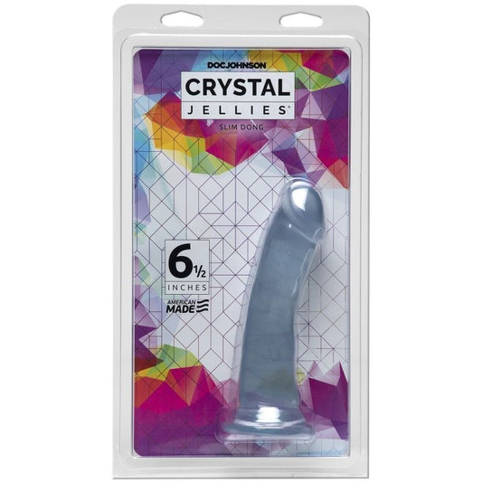 Crystal Jellies 6.5 Inch Slim Realistic Dong by Doc Johnson - Realistic Dildos