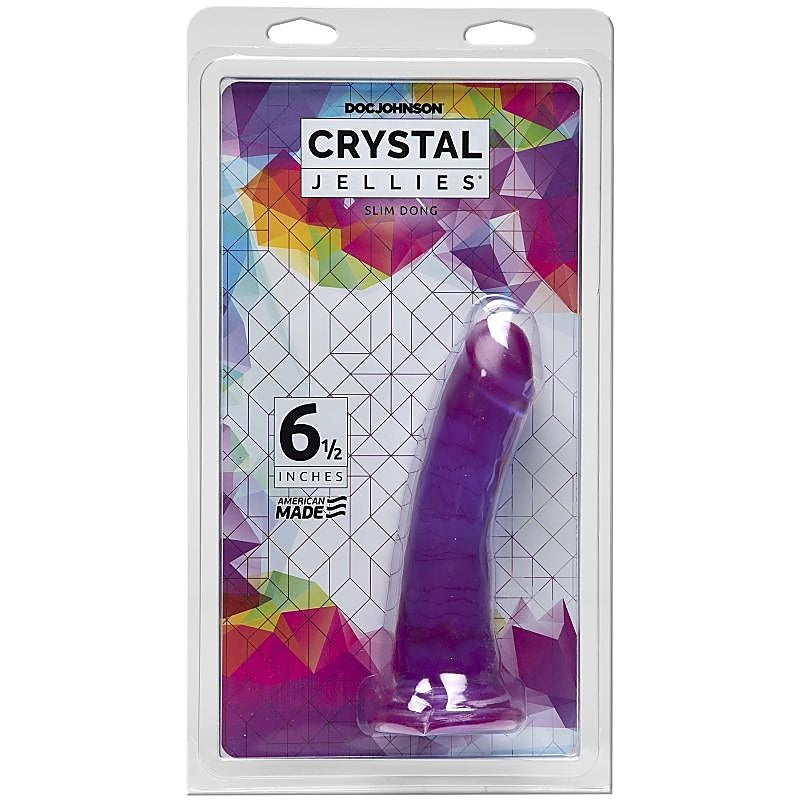 Crystal Jellies 6.5 Inch Slim Realistic Dong by Doc Johnson - Realistic Dildos