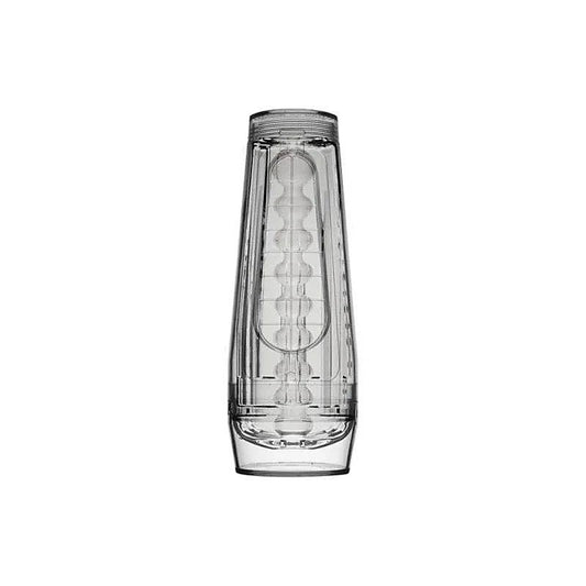 Main Squeeze Optix Crystal Male Masturbator Clear - Masturbators and Strokers