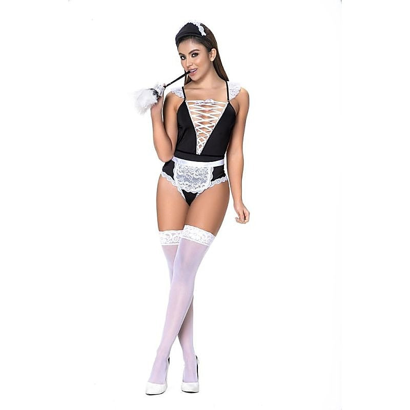 French Maid 3 Piece Sex Women Costume Set by Mapale - Fancy Dress Ups