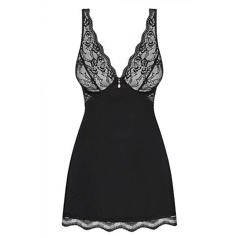 Obsessive Luvae Babydoll Lingerie Black - BabyDolls And Chemises