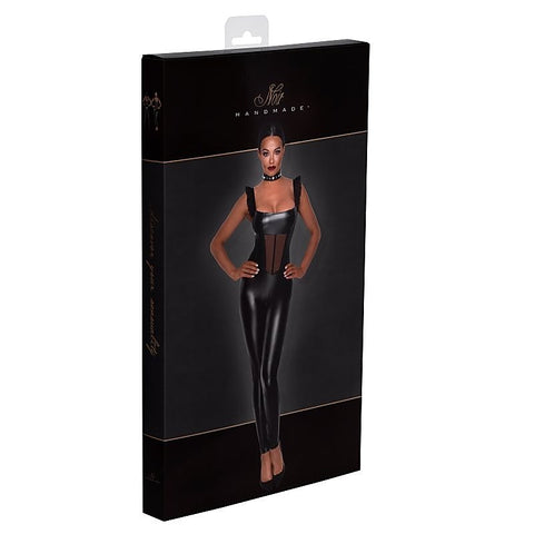 Power Wetlook Overall Women Dress by Noir Handmade - Her Fetish