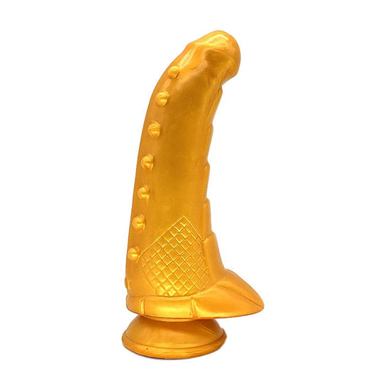 Faak Hunchback Penis Shape Dildo Gold - Realistic Dildos