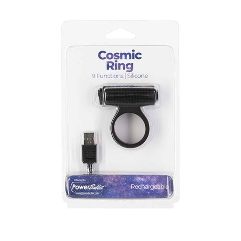 Power Bullet Cosmic Cock Ring w/ Bullet by BMS Factory - Vibrating Cock Rings