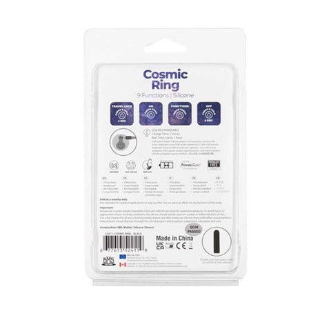 Power Bullet Cosmic Cock Ring w/ Bullet by BMS Factory - Vibrating Cock Rings