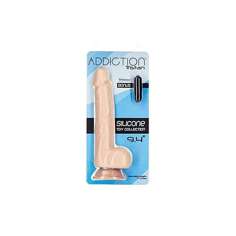 Addiction Tristan Realistic Dong Beige 9 Inch - Realistic Dildos