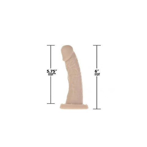 Addiction Edward Realistic Non Vibrating Dong 6 Inch Beige - Realistic Dildos