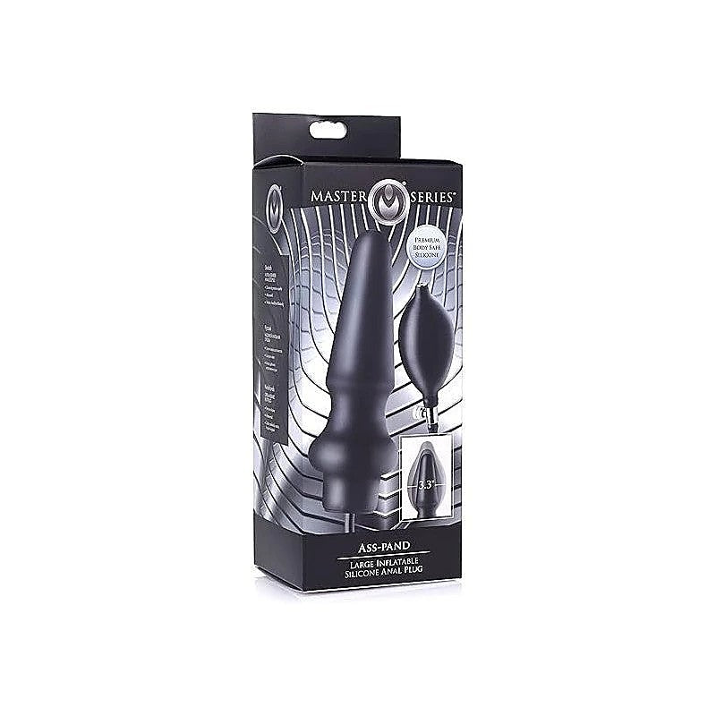 Master Series Ass Pand Large Inflatable Silicone Butt Plug - Butt Plugs