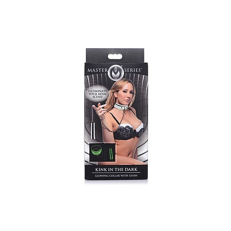 Master Series Kink in the Dark Glowing Collar and Lead - Collars and Leads