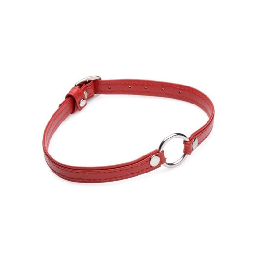 Fiery Pet Leather Choker w/ Ring by XR Brands - Collars and Leads