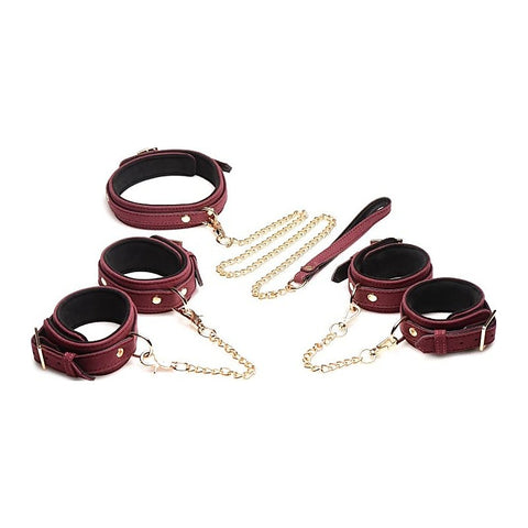 Master Series Velvet Bondage Set by XR Brands - Bondage Kits