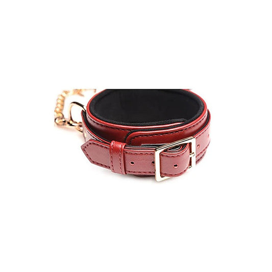 Master Series Bondage Play Sex Toy Set 6 Piece Burgundy - Bondage Kits