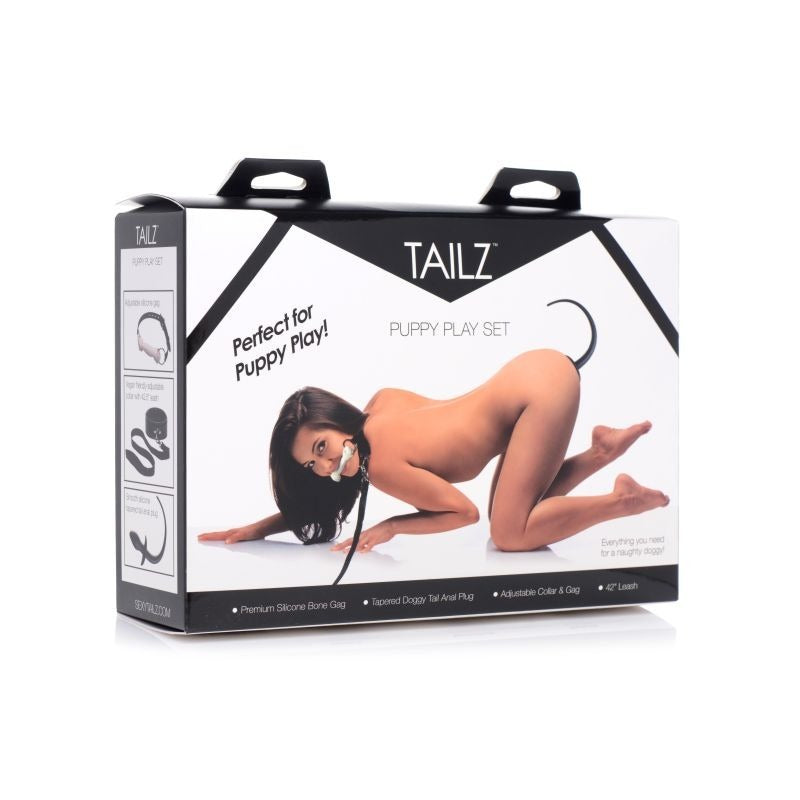 Puppy Play Set incl Gag, Plug and Collar by XR Brands - Bondage Kits