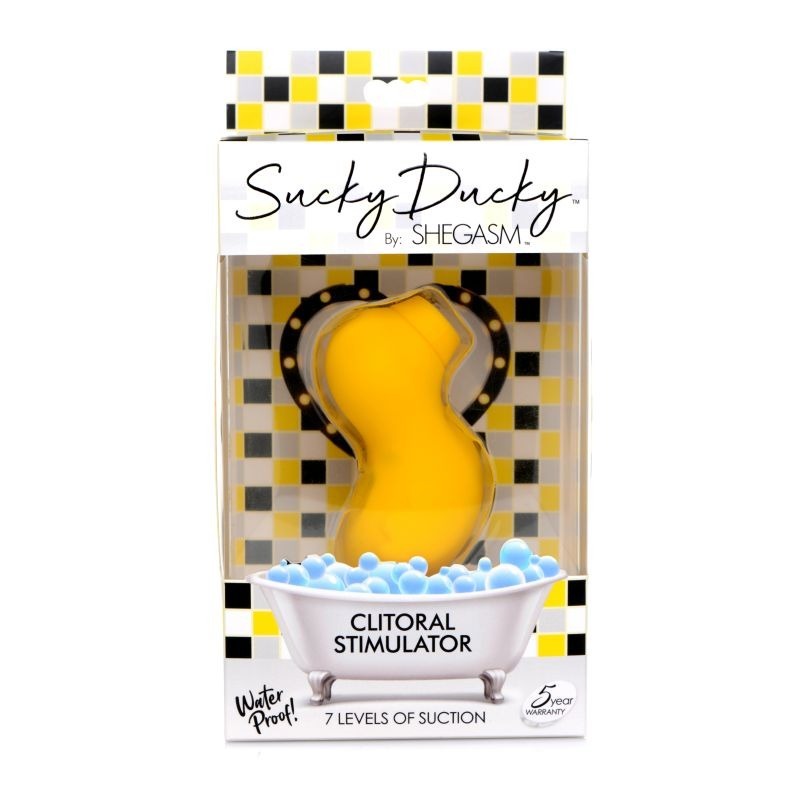 Sucky Ducky Clitoral Stimulator Clit Vibrator Yellow - Clit Ticklers and Pulsators