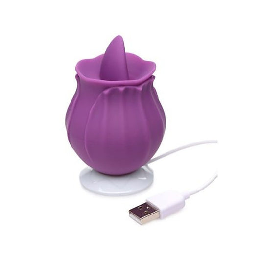 Bloomgasm Wild Violet 10X Licking Clitoral Vibrator