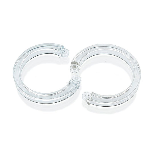 CB-X Mens Cock Cage U Ring 2 Piece L/XL