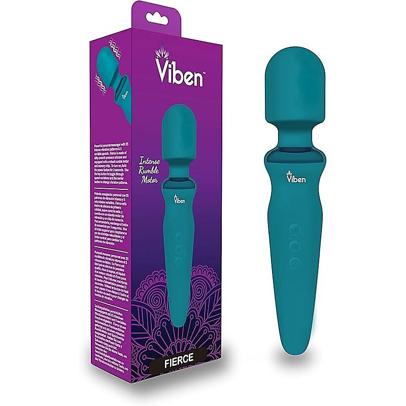 Fierce Rechargeable Vibrating Wand Massager by Viben - Body Wands