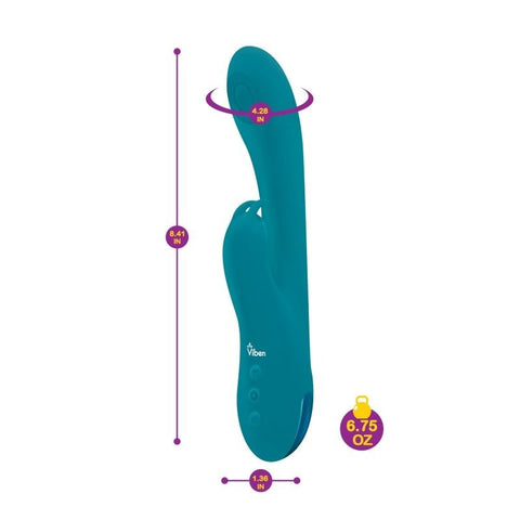 Razzle Rechargeable Thumping Rabbit Ocean Rabbit Vibrator - Rabbit Vibrators
