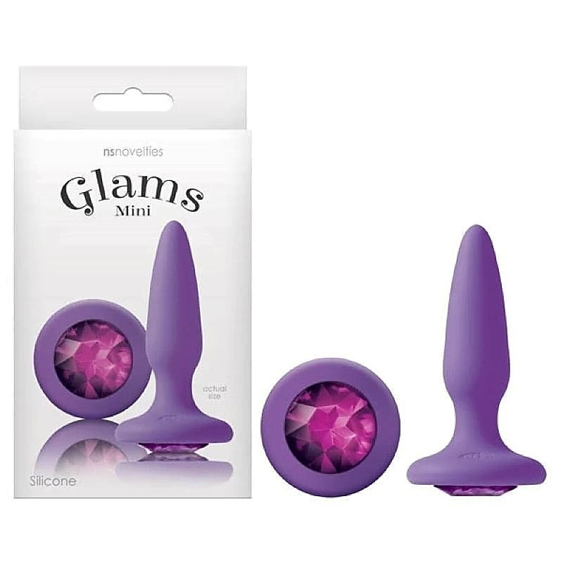 Glams Mini Butt Plug with Sparkling Gem by NS Novelties - Butt Plugs