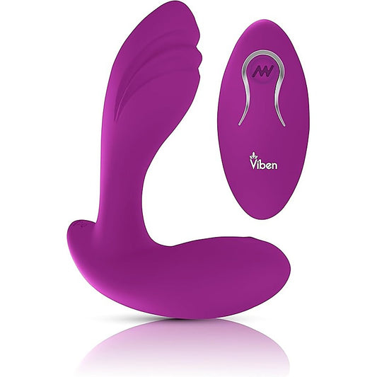 Viben Epiphany Rollerball Dual-Stim Massager With Remote Berry - Personal Massagers