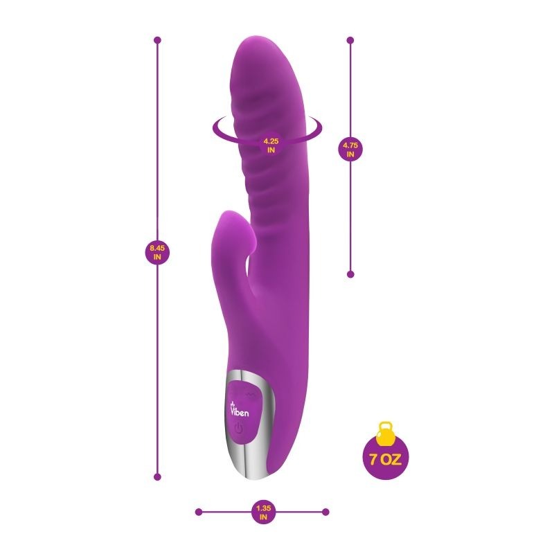 Frenzy Suction Rabbit Vibe Berry Rabbit Vibrator by Viben - Rabbit Vibrators