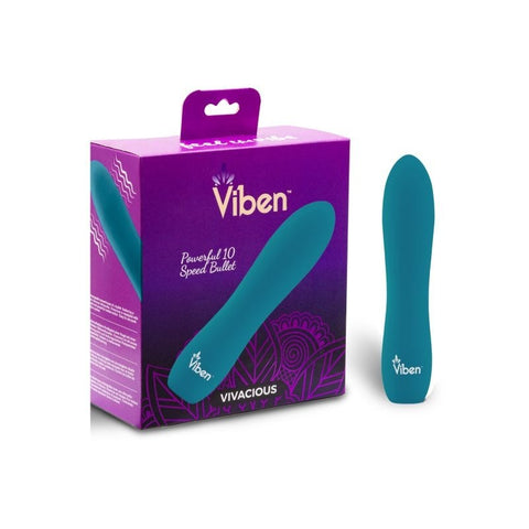 Vivacious Rumble Motor Rechargeable Bullet Violet by Viben - Bullet Vibrators