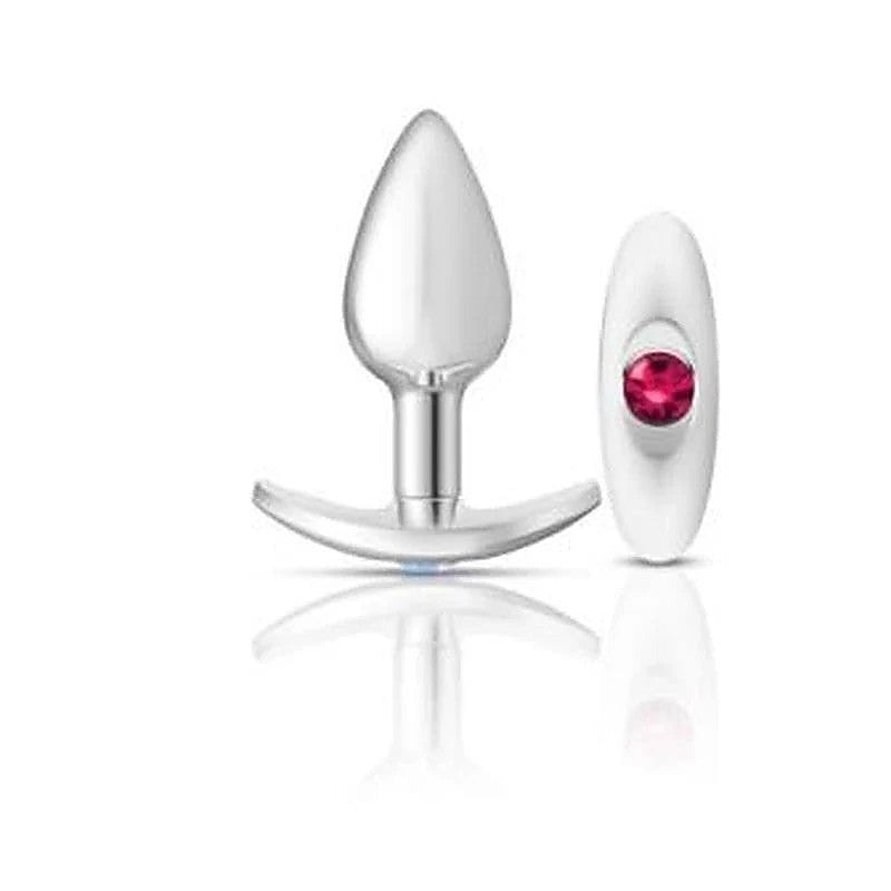 Cheeky Charms Silver Anchor Butt Plug With Jewel Kit - Butt Plugs