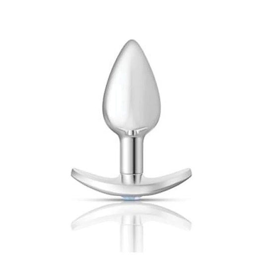 Cheeky Charms Silver Anchor Butt Plug With Jewel Kit - Butt Plugs