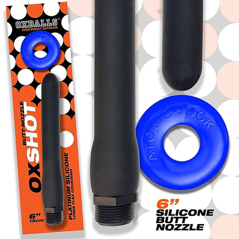 Oxballs Oxshot Butt Nozzle With Shower Hose - Enemas and Douches