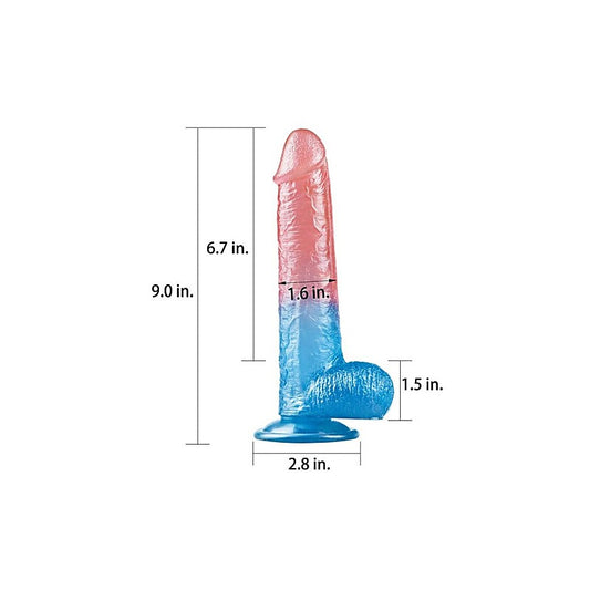 Dazzle Studs Realistic Dildo 9 Inch by Lovetoy - Realistic Dildos