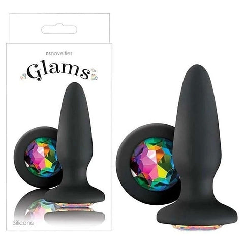 Glams Butt Plug with Sparkling Gem by NS Novelties - Realistic Butts And Vaginas