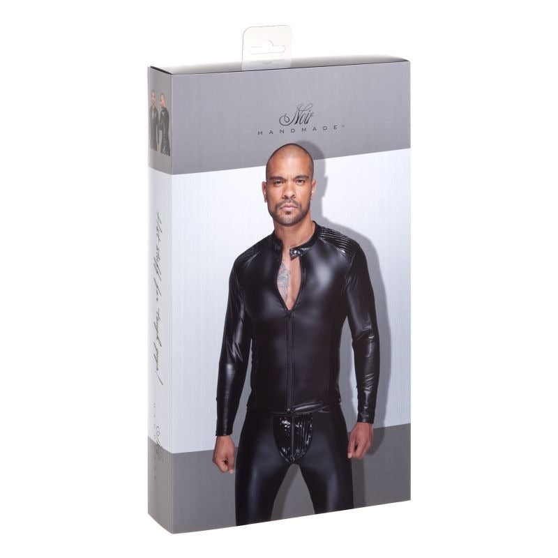 Power Wetlook Men's Jacket by Noir Handmade - His Fetish