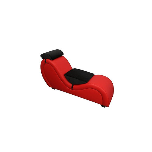 Daytona Kama Sutra Mebon Chaise Love Lounge Red With Black Pillows - Sex Furniture