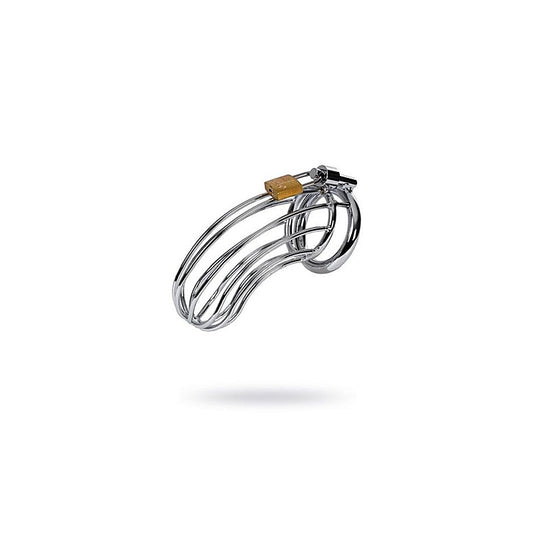 Metal Silver Metal Birdcage Cock Cage - Male Chastity