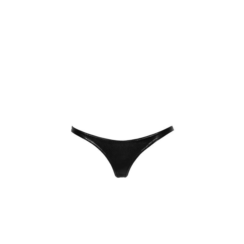 Snake Wetlook Thong Her Fetish by Noir Handmade - Her Fetish