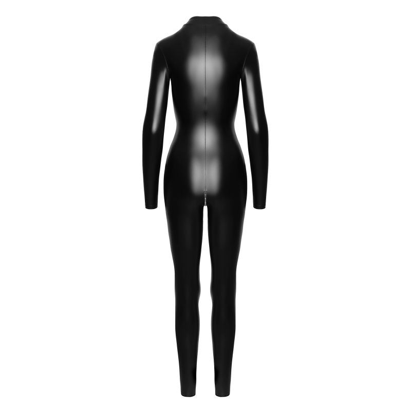 Power Wetlook Catsuit w/ Front Zipper Her Fetish - Her Fetish