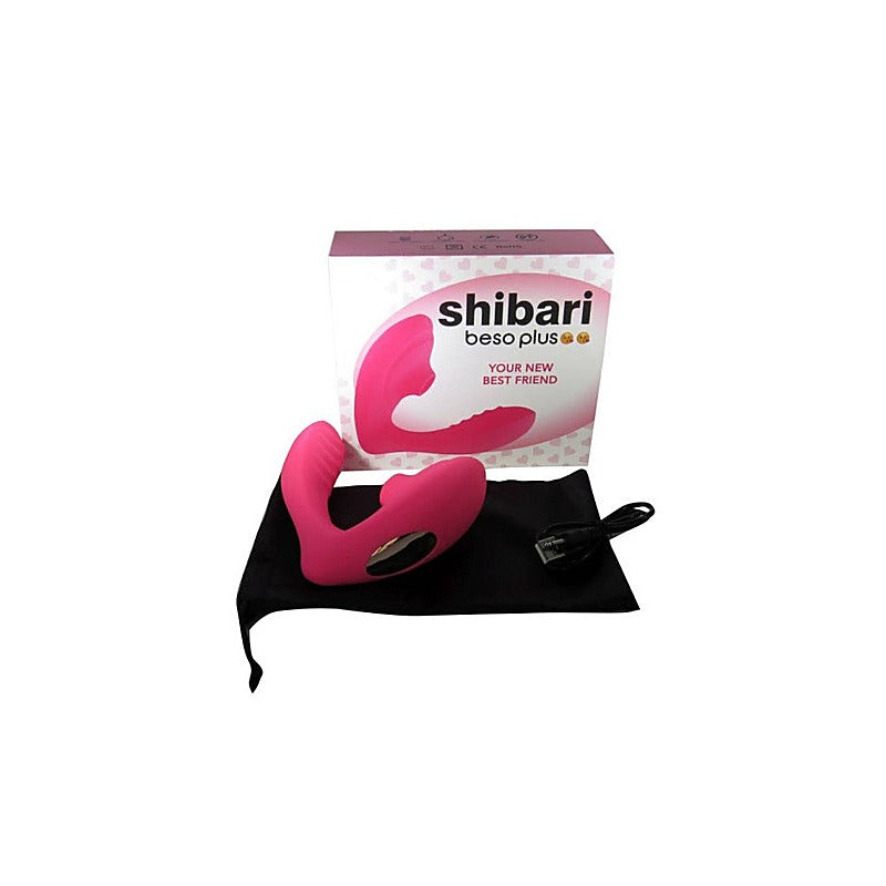Beso Plus Air Pulse G Spot & Clitoral Vibrator by Shibari - Clit Ticklers and Pulsators