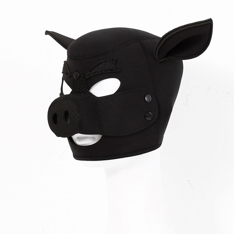 Neoprene Pig Mask by Doc Johnson - Bondage Hoods