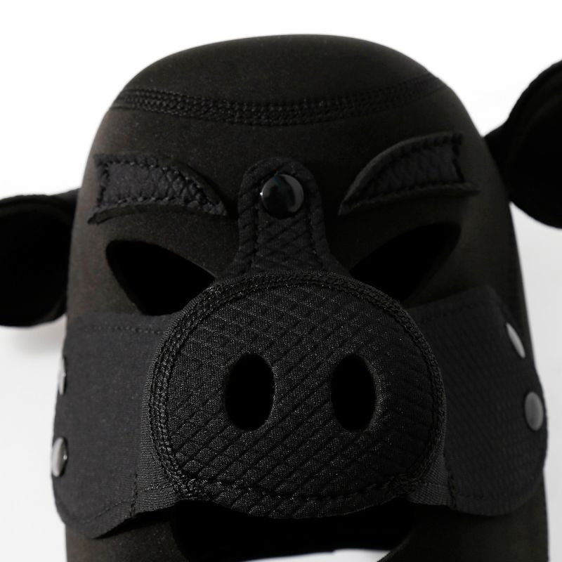 Neoprene Pig Mask by Doc Johnson - Bondage Hoods