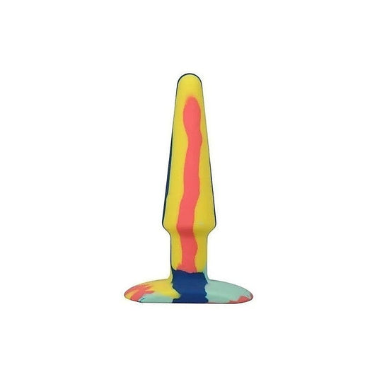 A-Play Groovy Silicone Anal Plug 5 Inch Sunrise - Butt Plugs