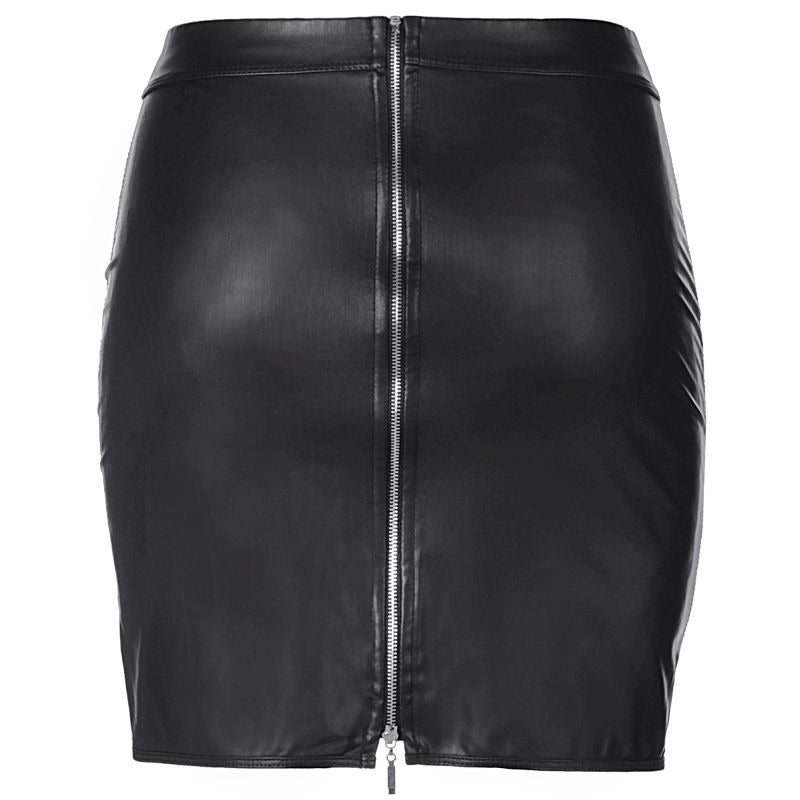 Stretch Wetlook Mesh Criss Cross Skirt Her Fetish - Her Fetish