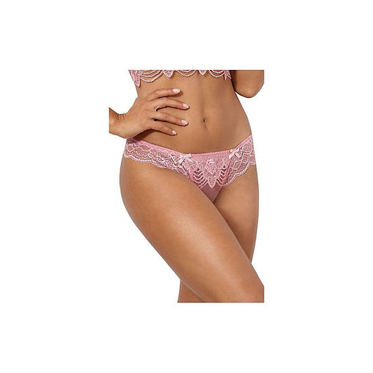 Axami Lingerie Floral Lace Brazilian G-String Panty Pink - G-Strings, Panties and Shorts