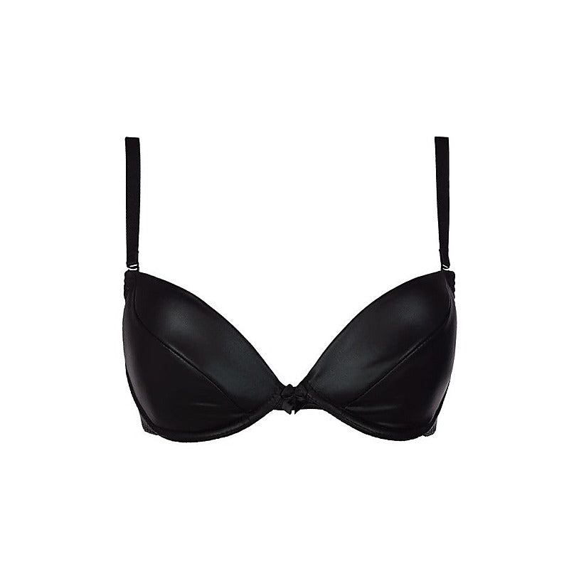 Axami Lingerie Sexy and Daring Stretch Wetlook Bra Black - Her Fetish