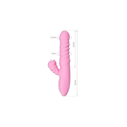 JOS Lixy Heating and Rotating Petal Tickler Rabbit Vibrator - Rabbit Vibrators