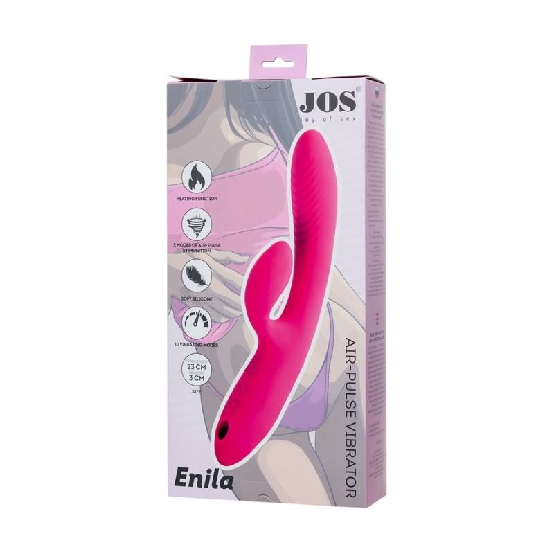 JOS Enila Dual Ended Stimulator Rabbit Vibrator by ToyFa - Rabbit Vibrators