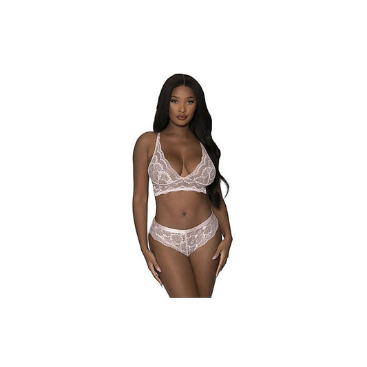 Exposed Lingerie Lace Cami and Short Set - Bras and Bra Sets